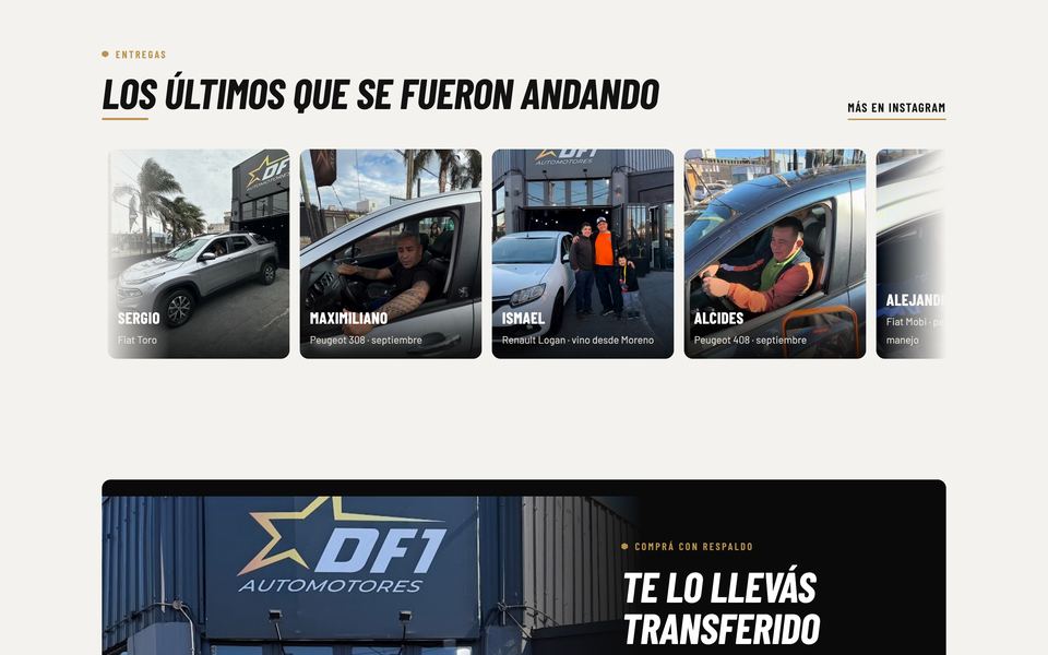 Fotos de clientes que se llevaron su auto